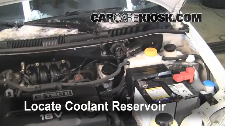 2007 Chevrolet Aveo5 Special Value 1.6L 4 Cyl. Coolant (Antifreeze) Add Coolant